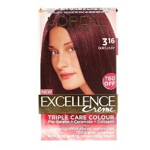 LOREAL PARIS EXCEL CREME BURGUNDY HAIR  COLOR 72 ML + 100 GM